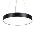 Hayden Modern Black Round Plate Pendant Lamp: A Touch Of Sophistication With Led Light / 16’ White