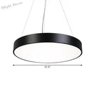 Hayden Modern Black Round Plate Pendant Lamp: A Touch Of Sophistication With Led Light