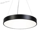 Hayden Modern Black Round Plate Pendant Lamp: A Touch Of Sophistication With Led Light