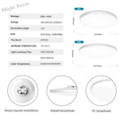 High - Brightness 40W Embedded 15 Inch Ceiling Light - Mosquito - Proof Switchable Cct Ideal For