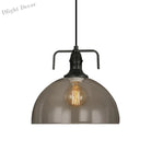 Hope Industrial Pendant: Modern Simplicity With Clear Glass (Black Finish)