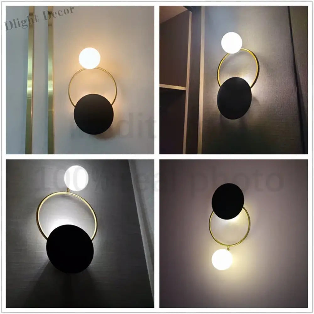 Hot Sale Modern Led Wall Lamp - Nordic Glass Ball Sconce Lighting Fixture For Bedside Bedroom