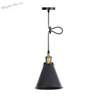 Hunter - Horn Shaped Pendant Light In Various Finishes Black - Gold