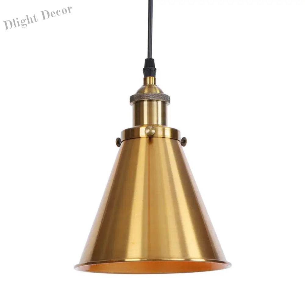 Hunter - Horn Shaped Pendant Light In Various Finishes Brass