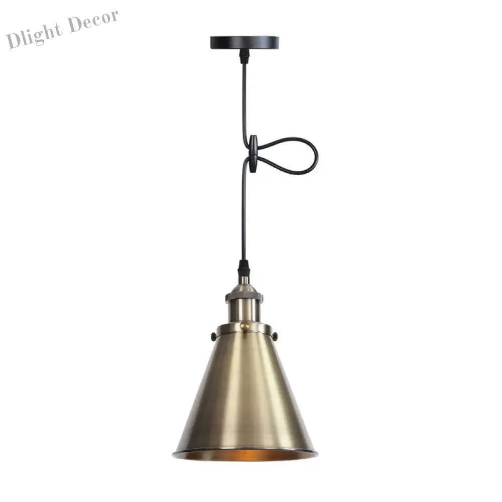 Hunter - Horn Shaped Pendant Light In Various Finishes Bronze