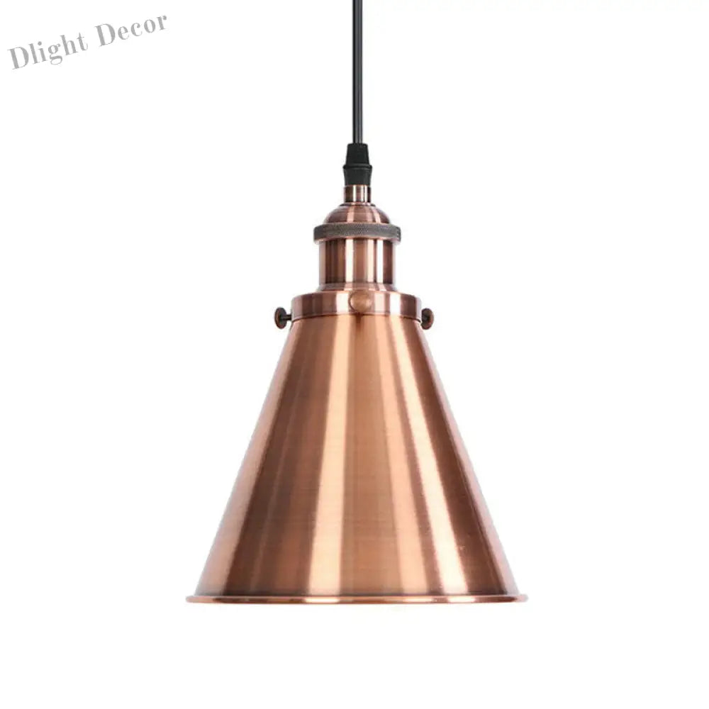 Hunter - Horn Shaped Pendant Light In Various Finishes Copper