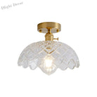 Illuminate Your Living Room With Industrial Charm: The Modern Brass Semi - Flush Ceiling Light