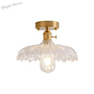 Illuminate Your Living Room With Industrial Charm: The Modern Brass Semi - Flush Ceiling Light