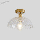 Illuminate Your Living Room With Industrial Charm: The Modern Brass Semi - Flush Ceiling Light