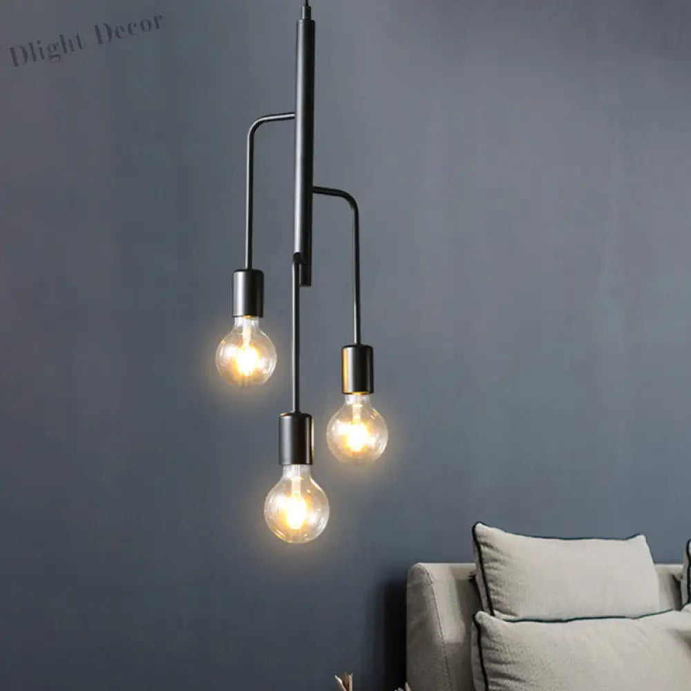 Illuminate Your Space With Timeless Style: The Industrial 3 - Light Chandelier