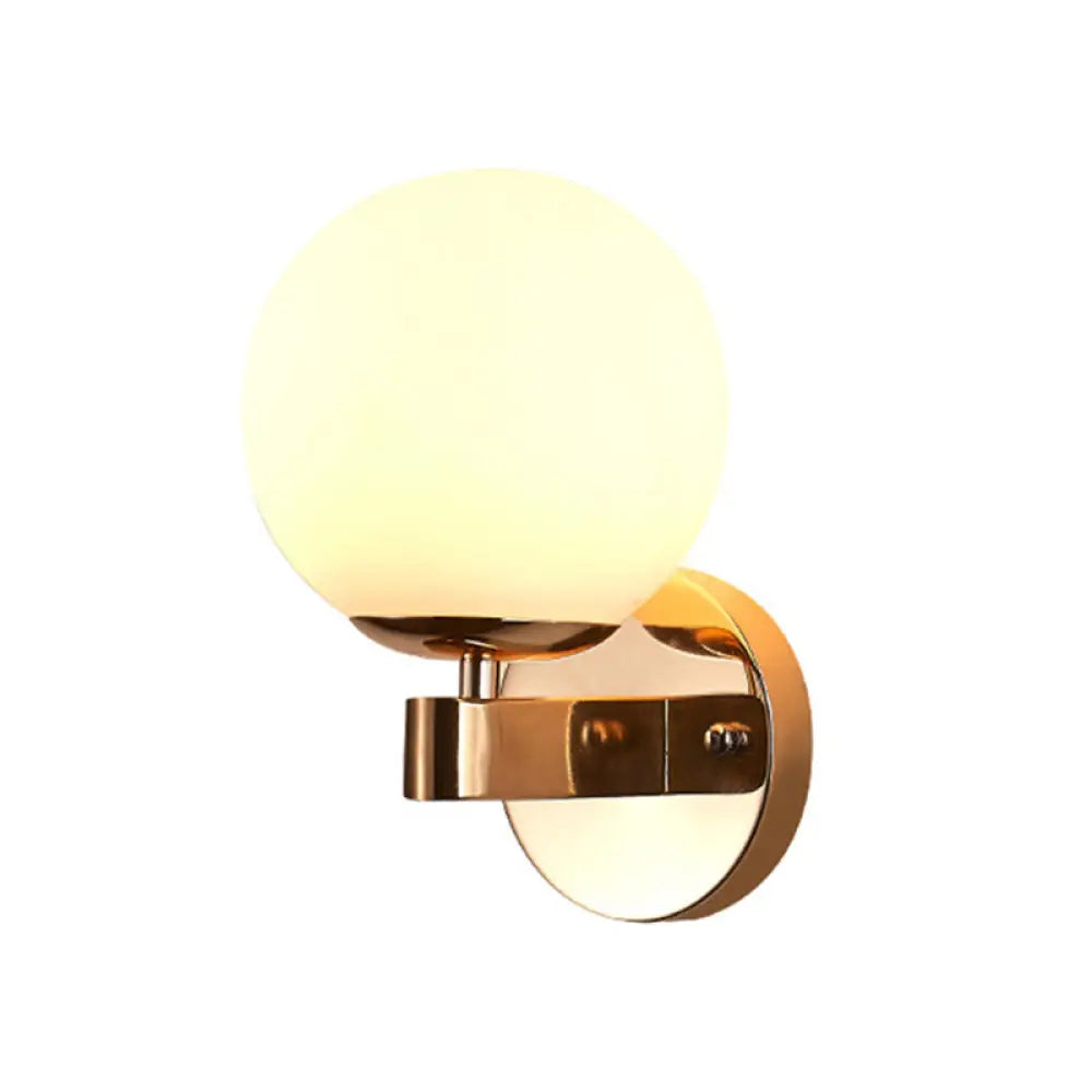 Illuminate Your Space With Timeless Style: The Industrial Wall Sconce Opal Glass Gold