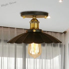 Industrial Charm Meets Modern Function: Black Scalloped Edge Semi - Flush Mount Light