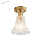 Industrial Chic Meets Modern Versatility: The Clear Glass Single - Light Gold Ceiling Light