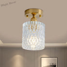 Industrial Chic Meets Modern Versatility: The Clear Glass Single - Light Gold Ceiling Light