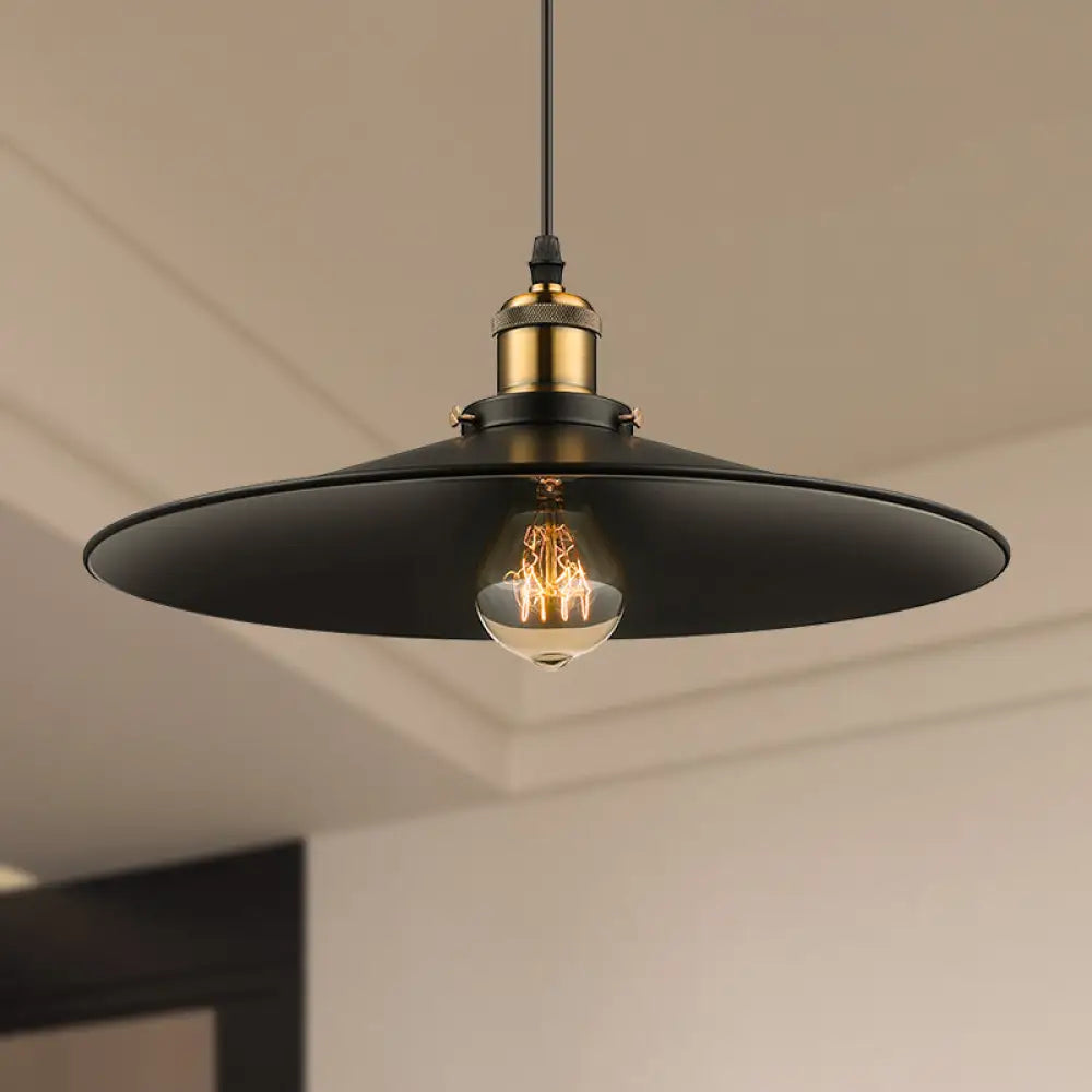 Industrial Elegance And Adjustable Illumination: The Conic Ceiling Pendant Antique Brass