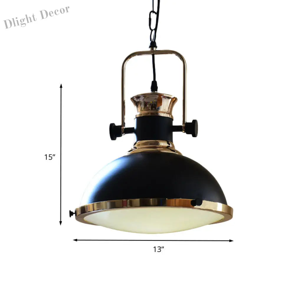 Industrial Spotlight - Adjustable Black Metal Pendant Lamp