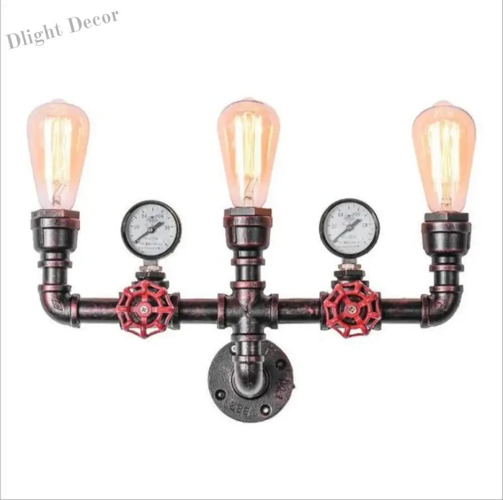 Industrial Vintage Wall Lamp - Retro Iron Pipe For Living Room And Loft Decor Wall Light