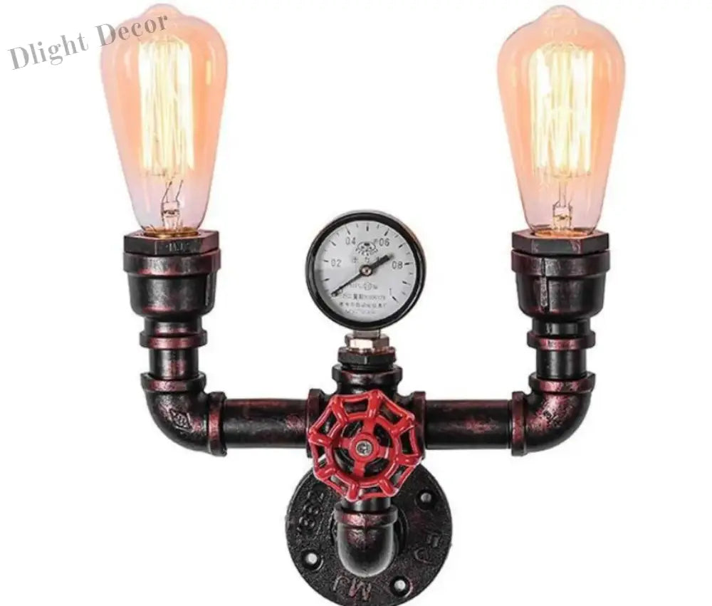Industrial Vintage Wall Lamp - Retro Iron Pipe For Living Room And Loft Decor Wall Light
