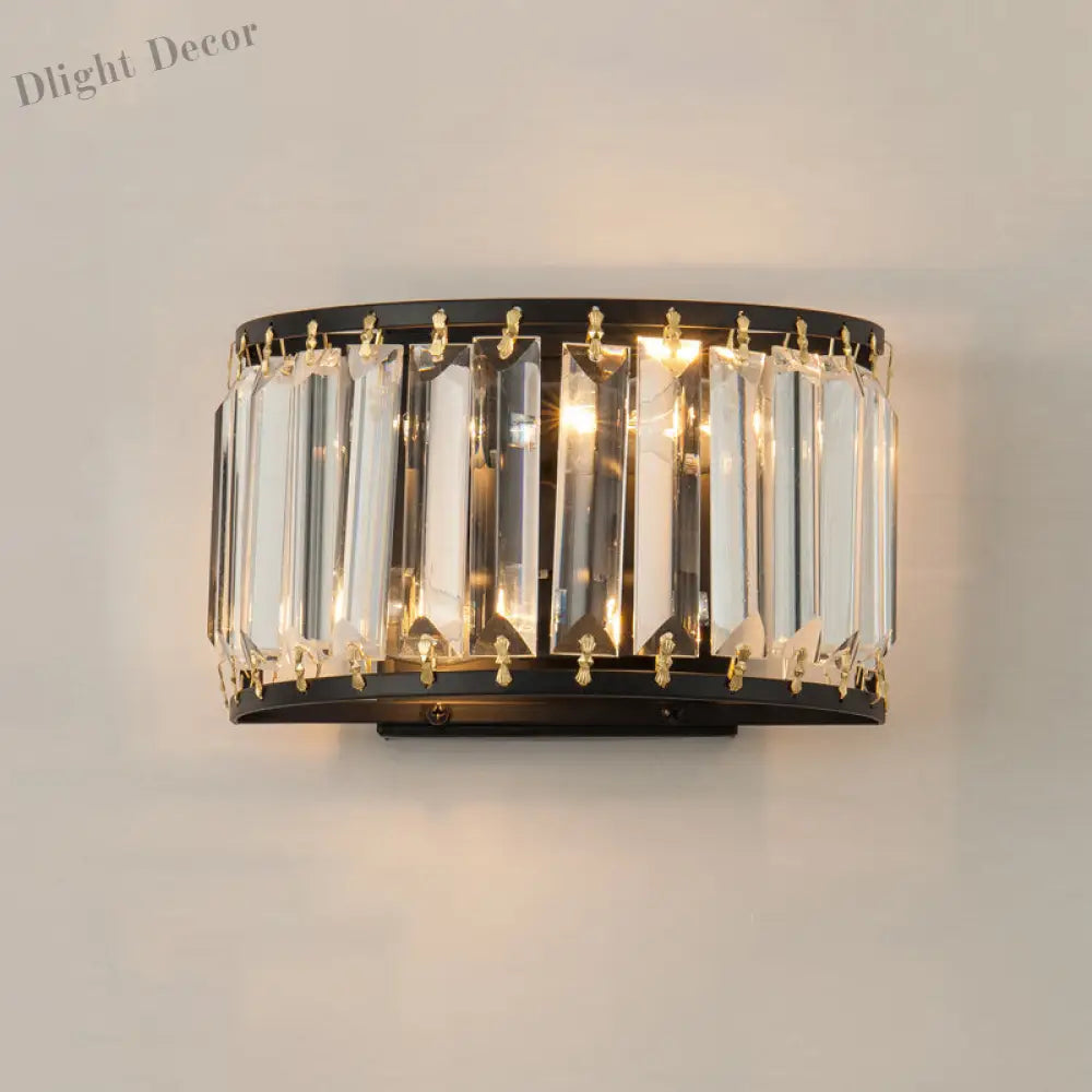 Introducing Chloe’s Dazzling Duos: Modern Black Crystal Wall Sconce