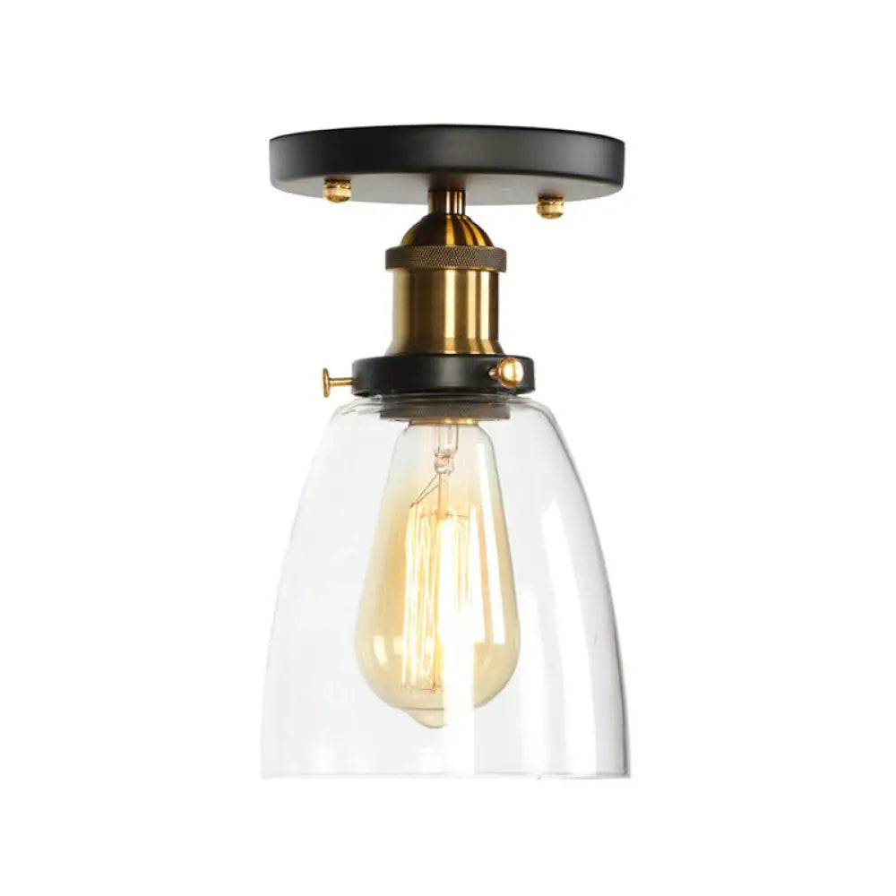 Introducing The Ella Collection: Versatile Semi - Flush Mount Lighting Brass / A