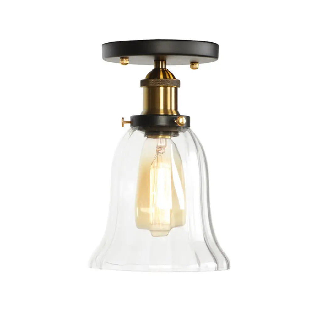 Introducing The Ella Collection: Versatile Semi - Flush Mount Lighting Brass / E