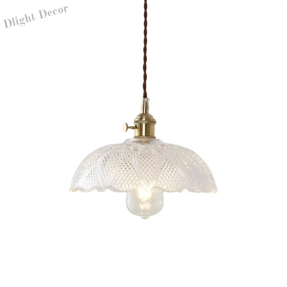 Isabella’s Modern Brass Pendant: Etched Glass Meets Vintage Charm