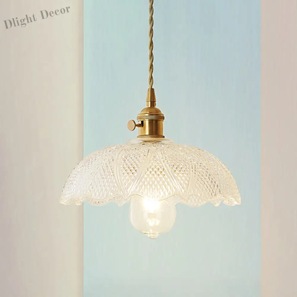 Isabella’s Modern Brass Pendant: Etched Glass Meets Vintage Charm