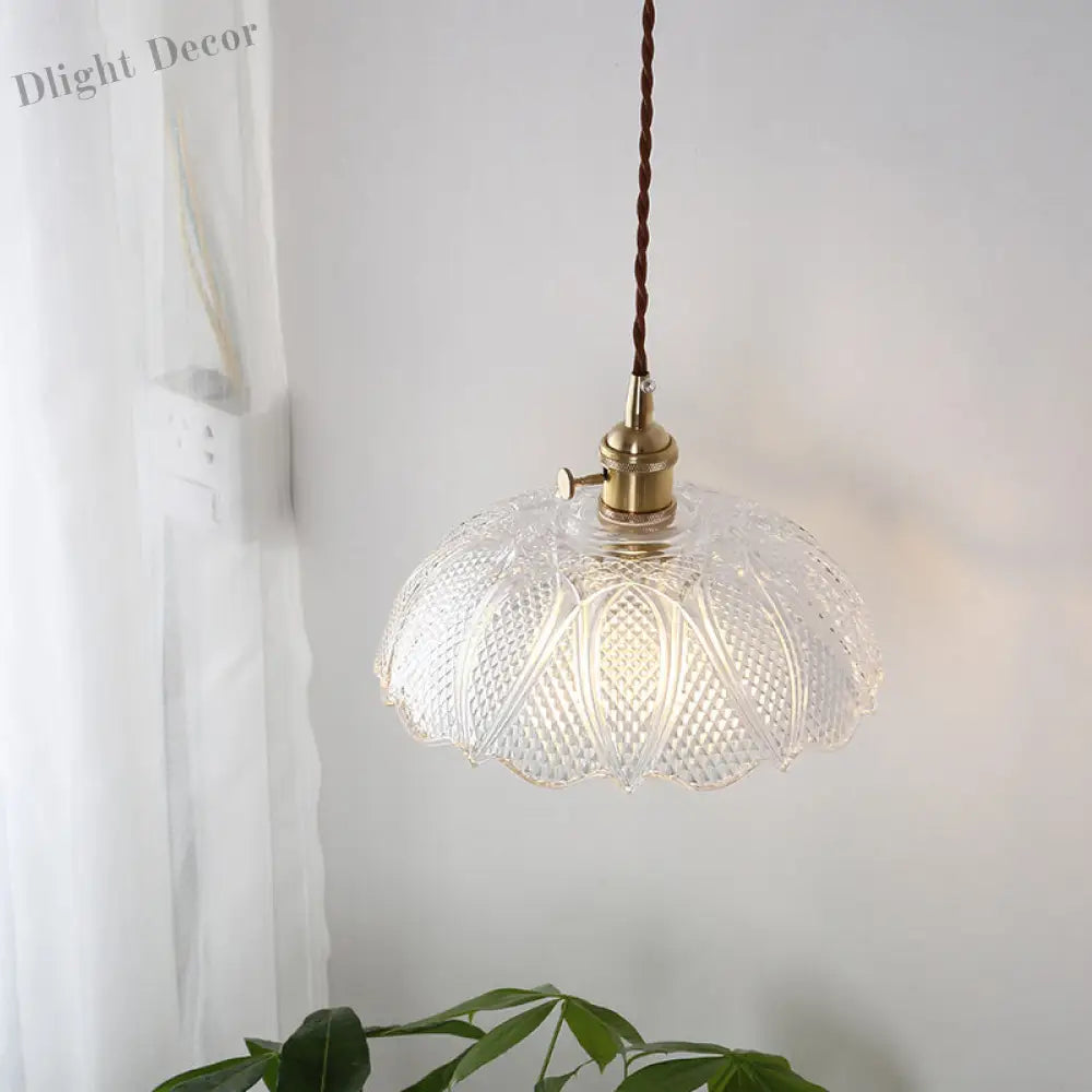 Isabella’s Modern Brass Pendant: Etched Glass Meets Vintage Charm