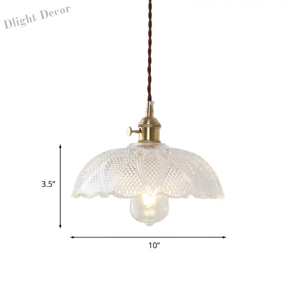 Isabella’s Modern Brass Pendant: Etched Glass Meets Vintage Charm