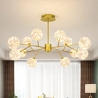 Isabella’s Modern Gold Starry Chandelier 12 / Natural