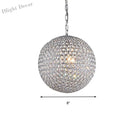 Isabella’s Sparkling Symphony: Modern Led Chandelier With Crystal Orb Shade