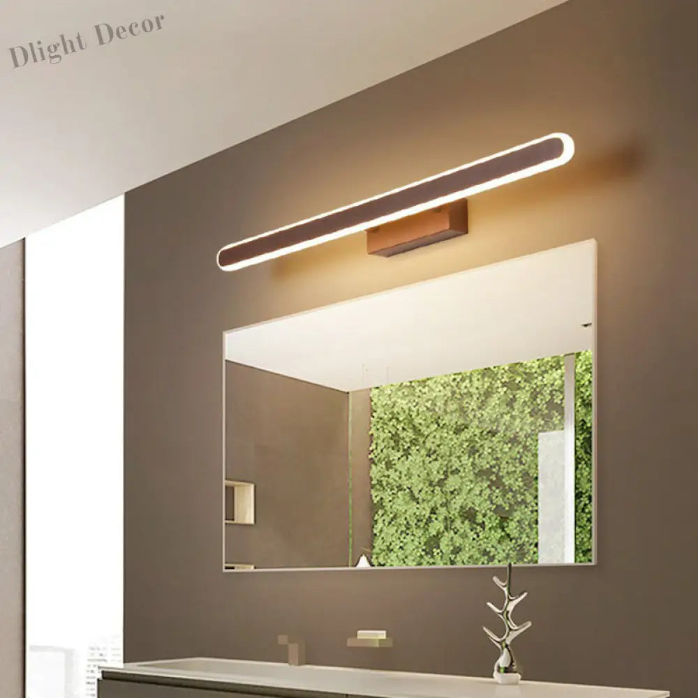 Isla Coffee Vanity Light - Modern Led Sconce For Bathrooms