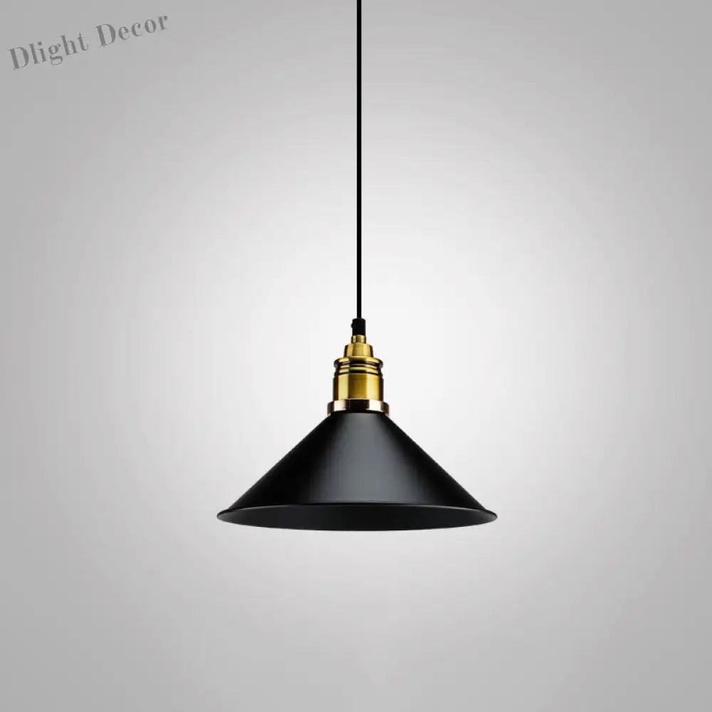 Jade Industrial Pendant: Bold Geometry Meets Modern Style Black / D