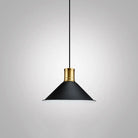 Jade Industrial Pendant: Bold Geometry Meets Modern Style Black / J