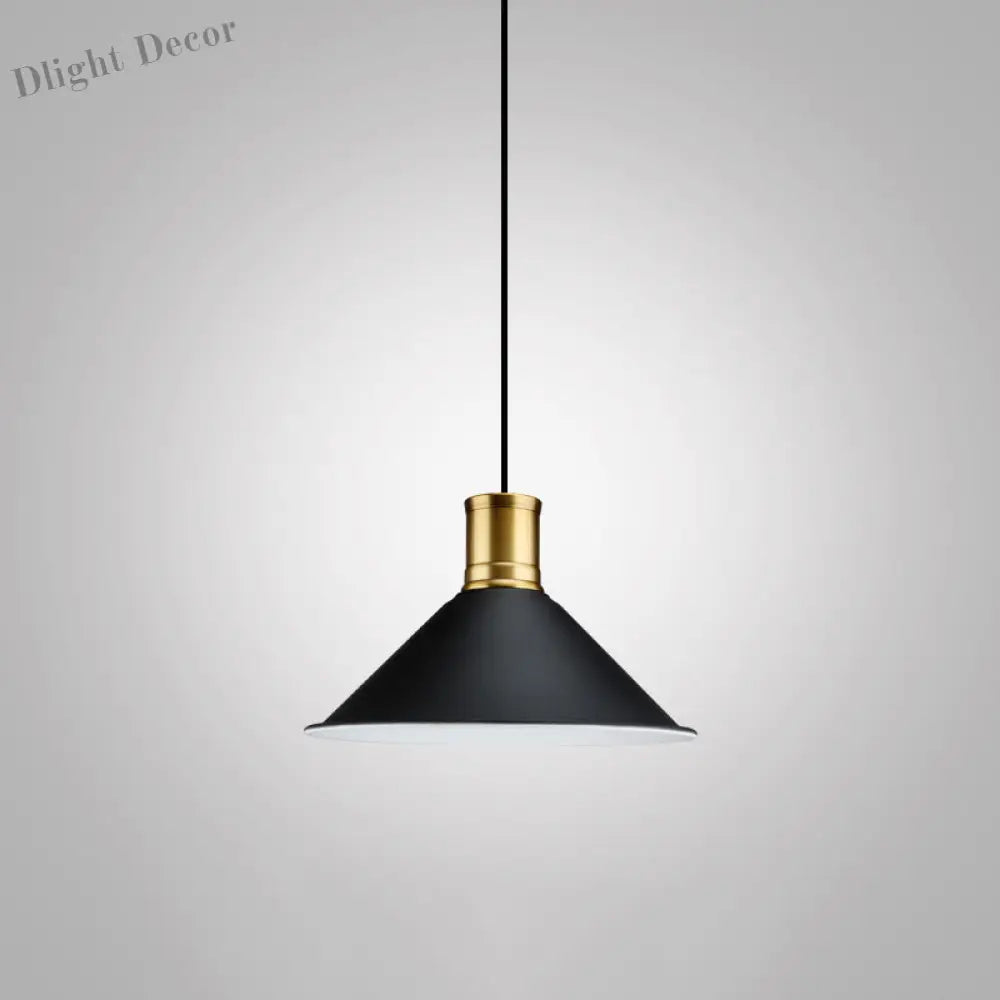 Jade Industrial Pendant: Bold Geometry Meets Modern Style Black / J