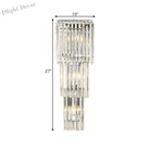 Jane Prismatic Glow: Modern 3 - Light Wall Sconce