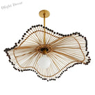 Japanese Bamboo Woven Pendant Lamp - Artistic Rattan Lighting Fixture For Restaurants Bedrooms And