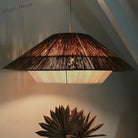 Japanese - Inspired Retro Chandelier - Woven Hemp Rope Pendant Lamp For Creative Home Decor Lights