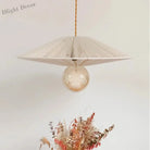 Japanese - Inspired Retro Chandelier - Woven Hemp Rope Pendant Lamp For Creative Home Decor Lights