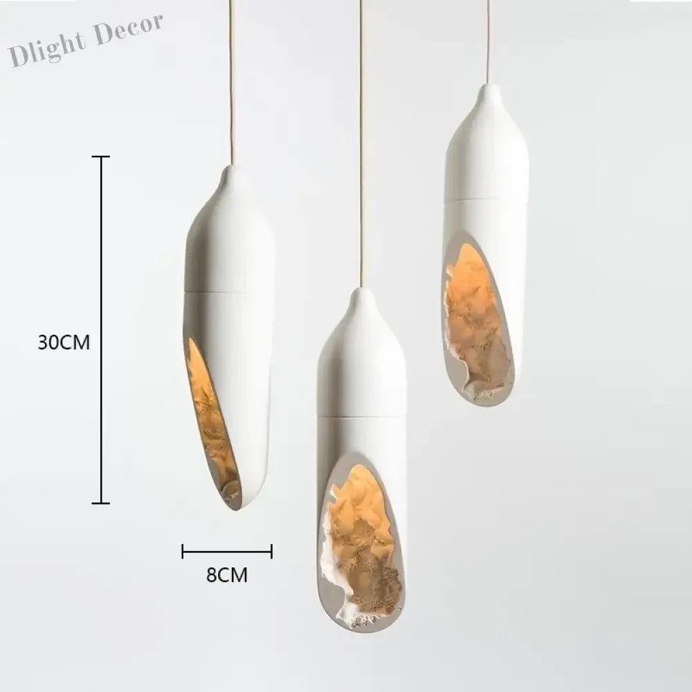 Japanese Wabi - Sabi Pendant Lamp - Illuminate Your Space With Modern Plaster Elegance Lights