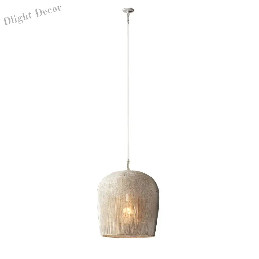 Japanese Wabi - Sabi Wind Handmade Rattan Led Pendant Lights - Illuminate Your Dining Room Bar