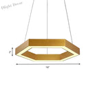 Jordyn Modern Gold Hexagon Pendant Light