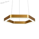 Jordyn Modern Gold Hexagon Pendant Light