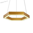 Jordyn Modern Gold Hexagon Pendant Light