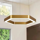 Jordyn Modern Gold Hexagon Pendant Light