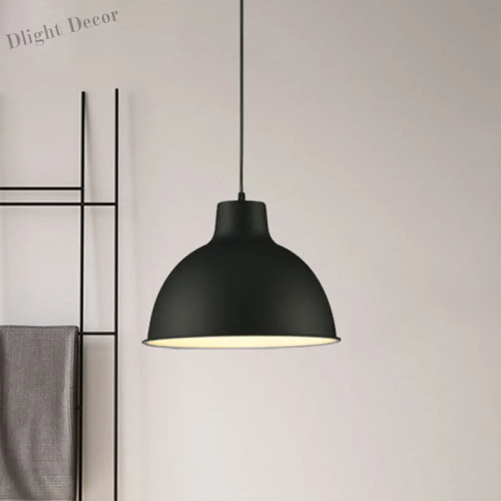 Josie Industrial Dome Pendant: Modern Loft Style With Adjustable Cord