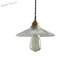 Julia Chic Ribbed Glass Pendant Light (Multiple Sizes)