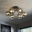 Kate Opulent Glow - 6 - Light Semi - Flush Mount Ceiling Light