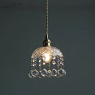 Katherine Enchanting Embrace: Brass And Crystal Mini Pendant Light