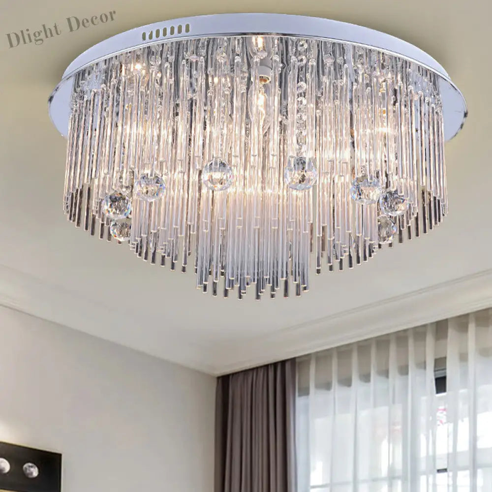 Kendall Cascading Crystal Ceiling Light: A Symphony Of Light And Style